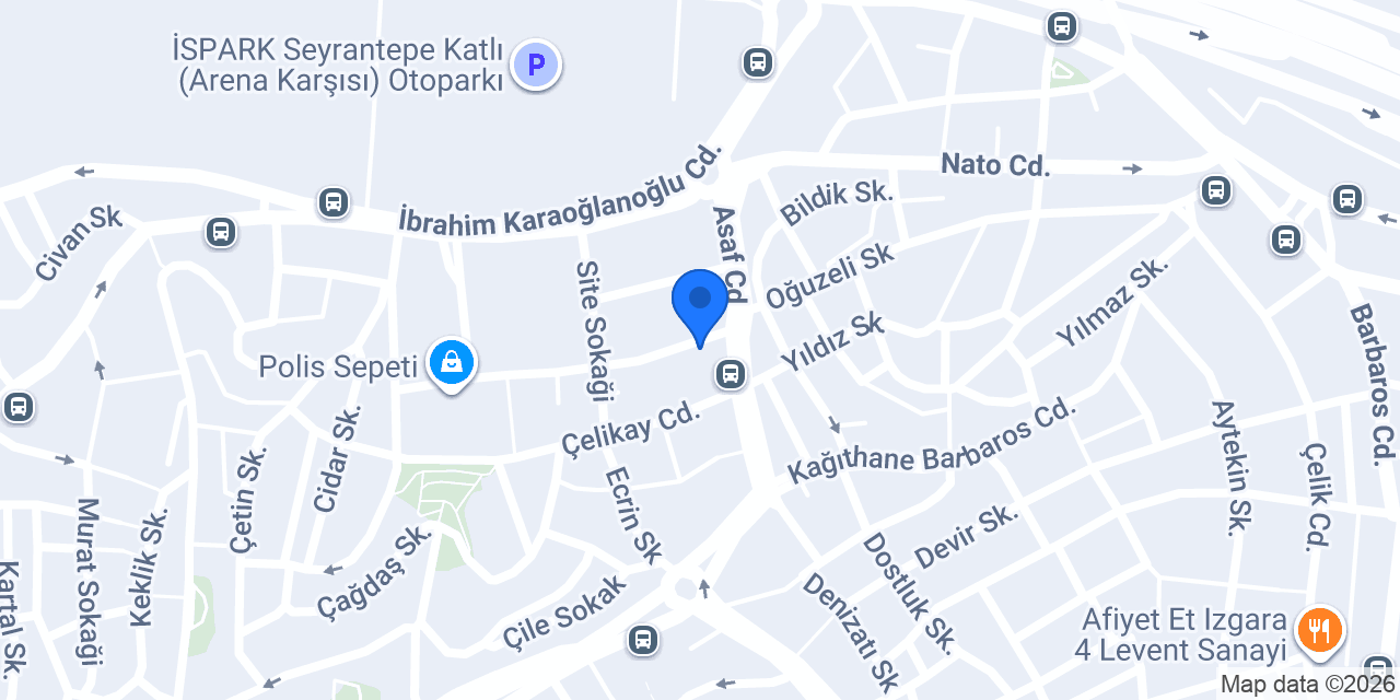 Arti Akşam Lisesi Kağıthane Şubesi konumu