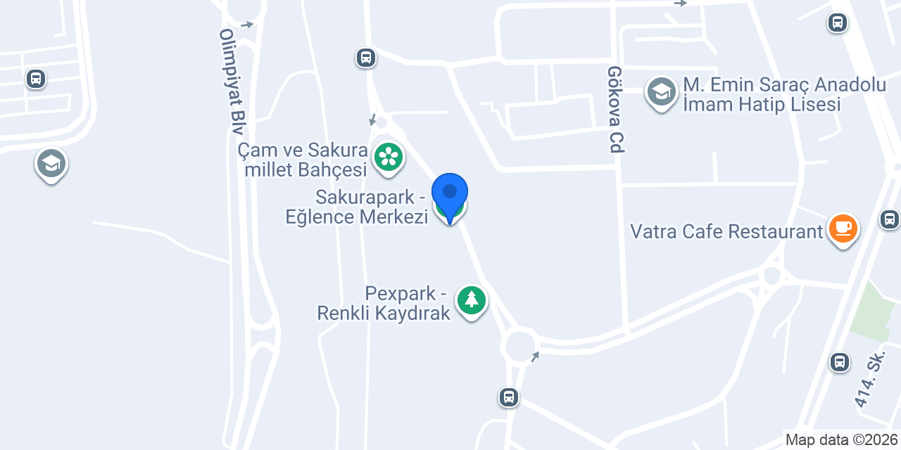 Sakurapark - Eğlence Merkezi konumu