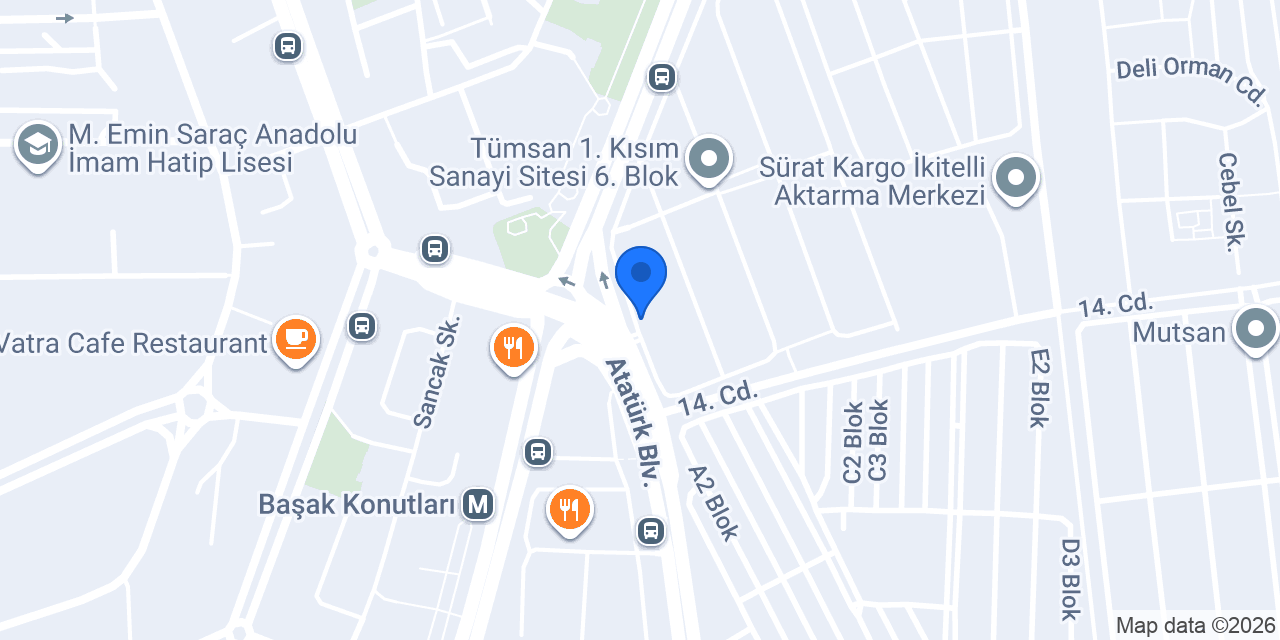 Yapı Kredi - İkitelli-Tümsan Şubesi konumu