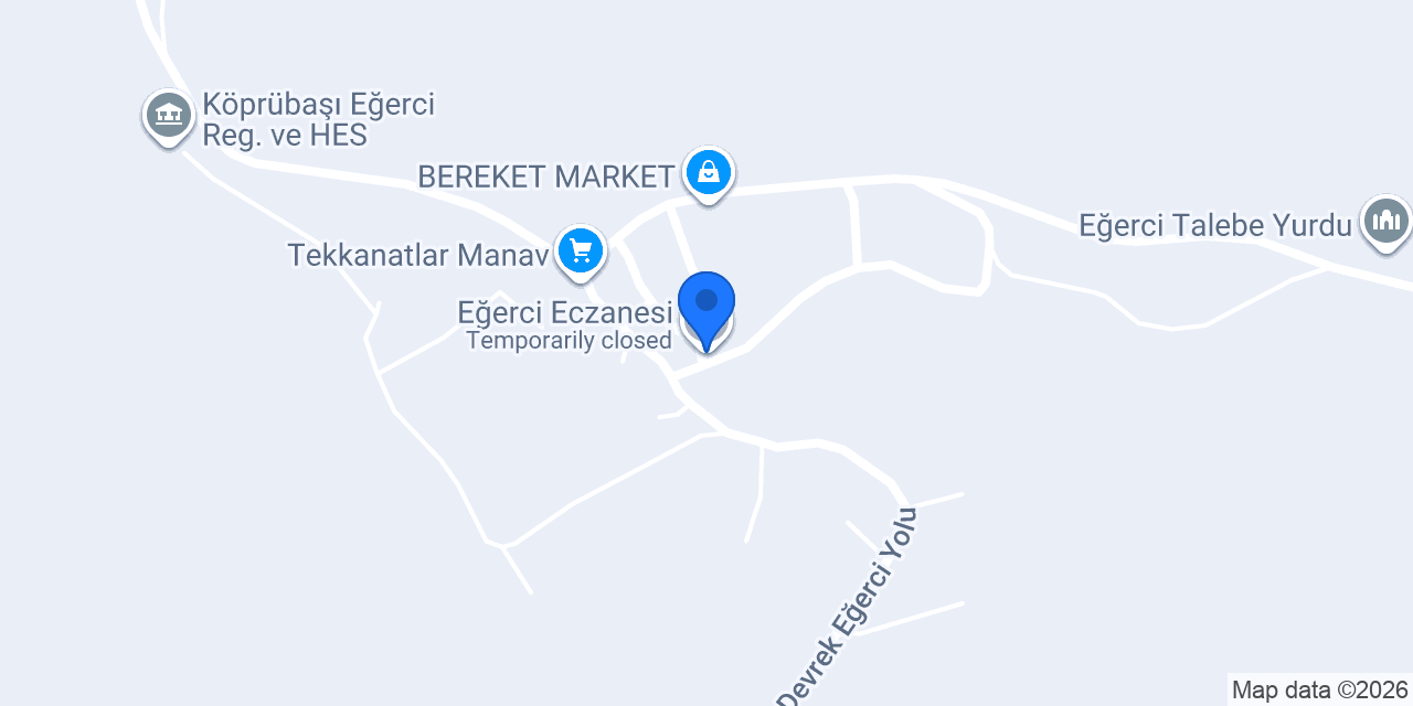 Eğerci Eczanesi konumu