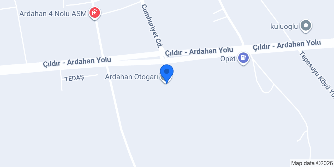 Sıla Ardahan Kalesi konumu