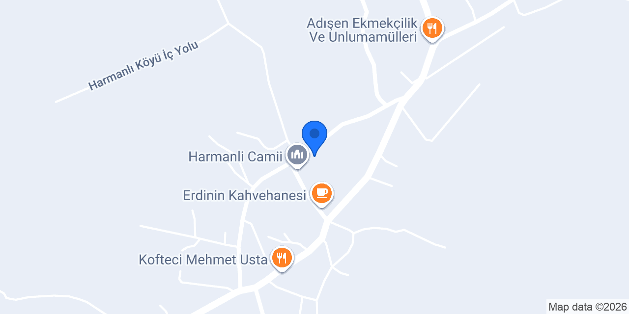 Harmanlı Aile Sağlığı Birimi konumu