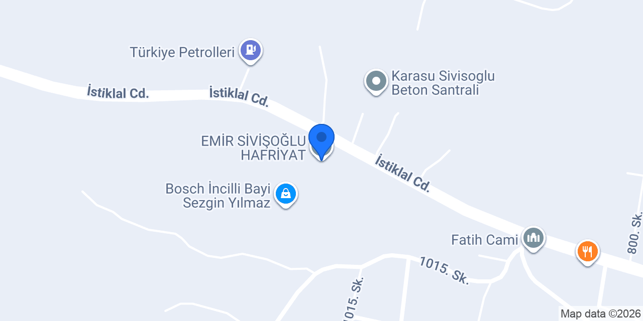 EMİR SİVİŞOĞLU HAFRİYAT konumu