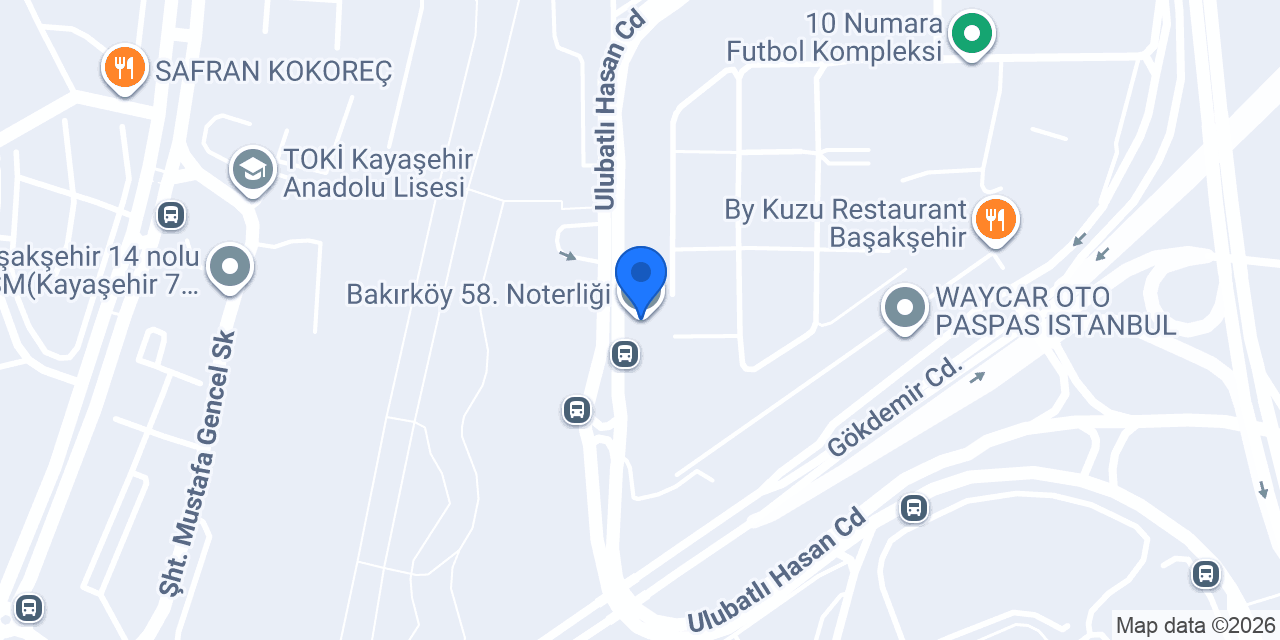 Bakırköy 58. Noterliği konumu