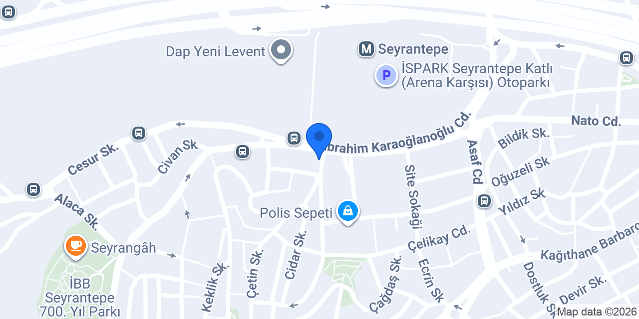 Akyol Pastanesi Seyrantepe konumu