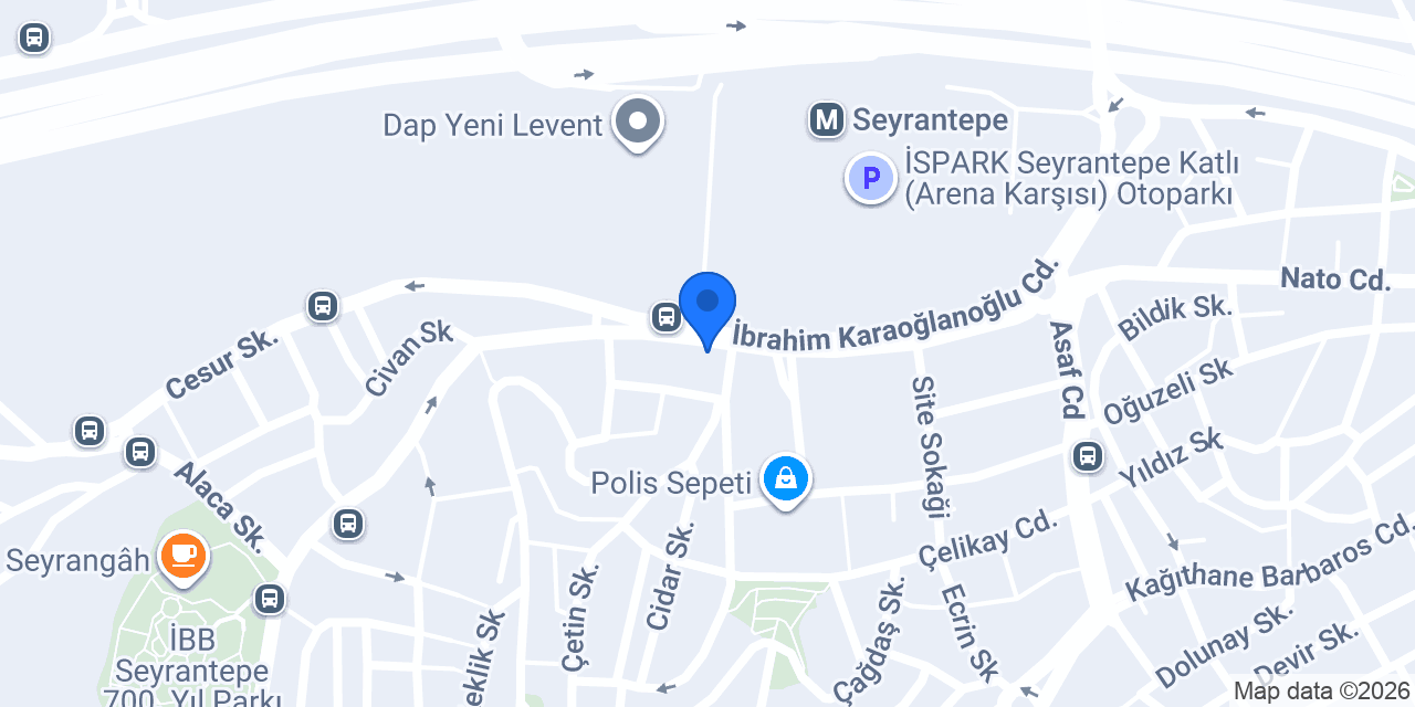 TEB Seyrantepe Şubesi konumu