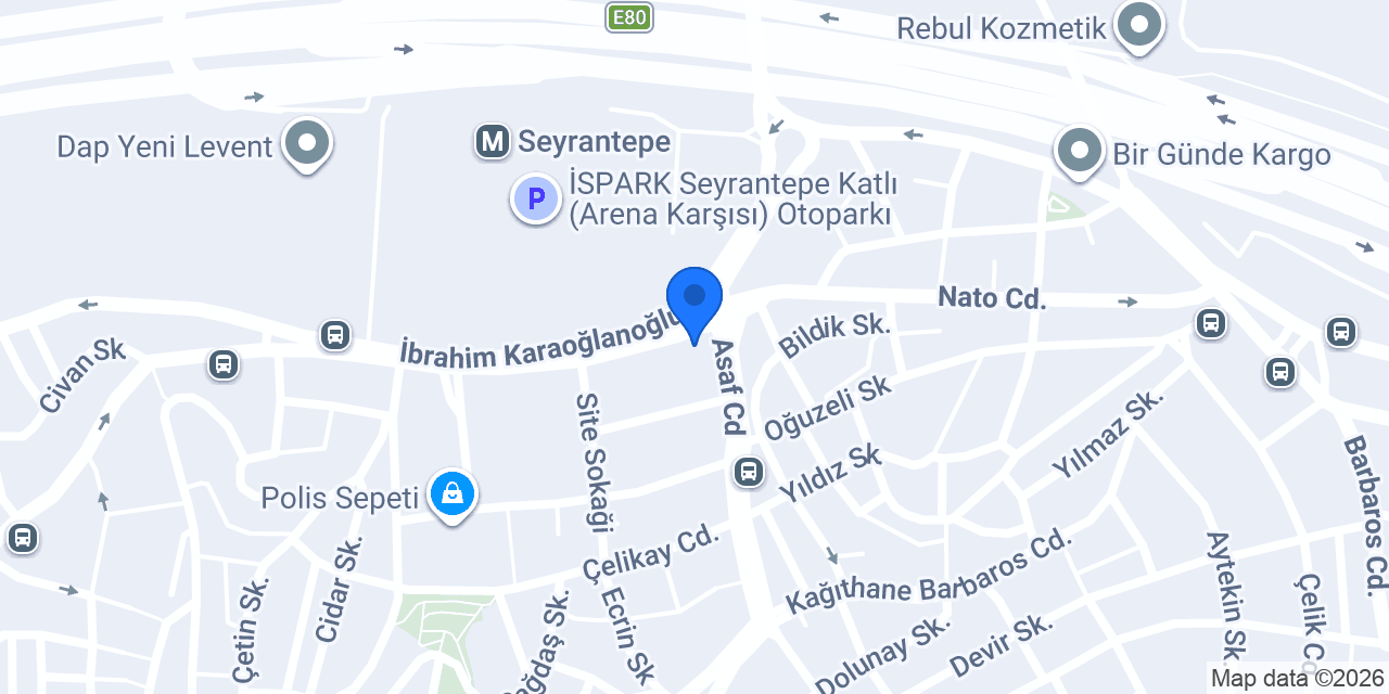 Akbank Seyrantepe Şubesi konumu