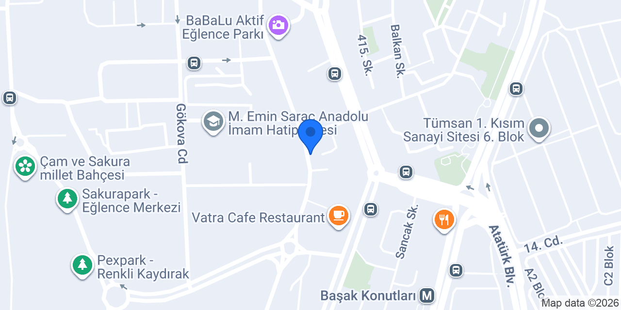 ELFİDAMODA BAŞAKŞEHİR konumu