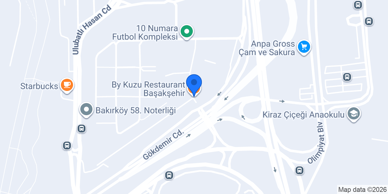 By Kuzu Restaurant Başakşehir konumu