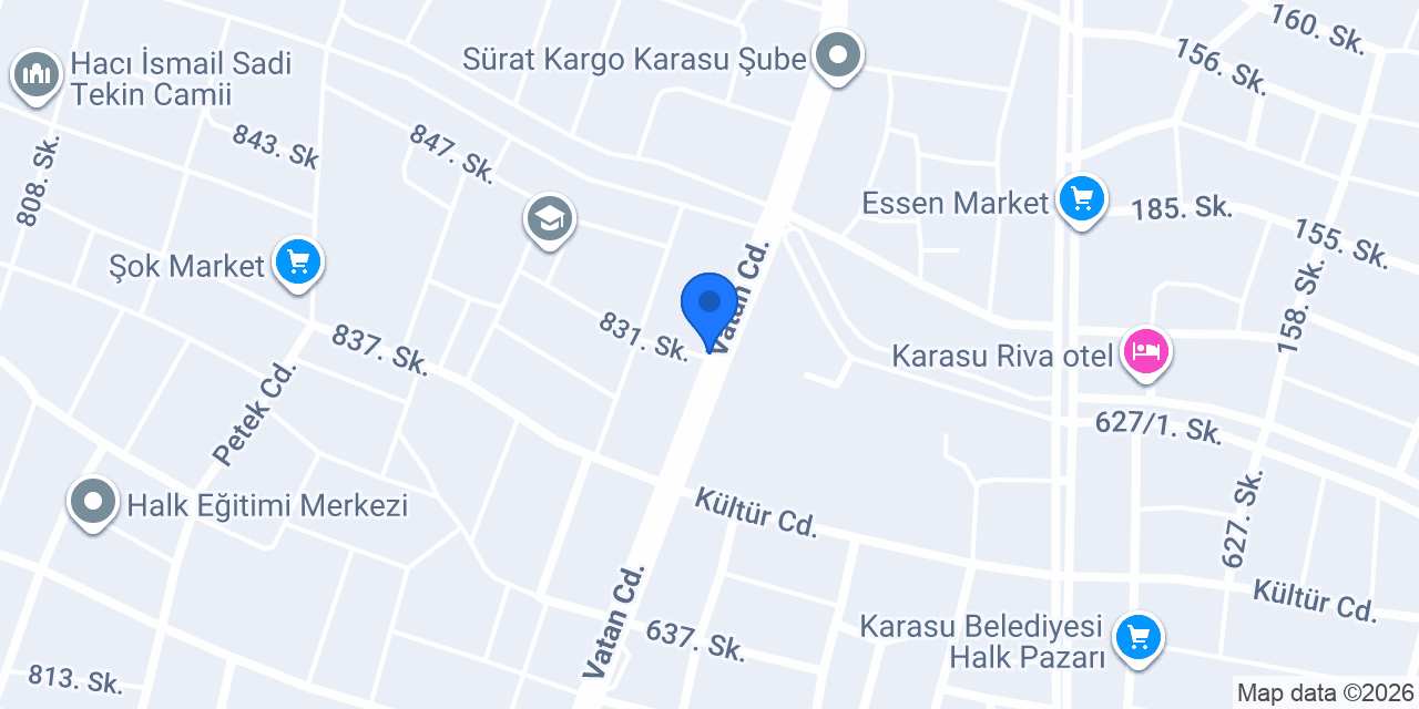 Aydın Reklam Matbaa konumu