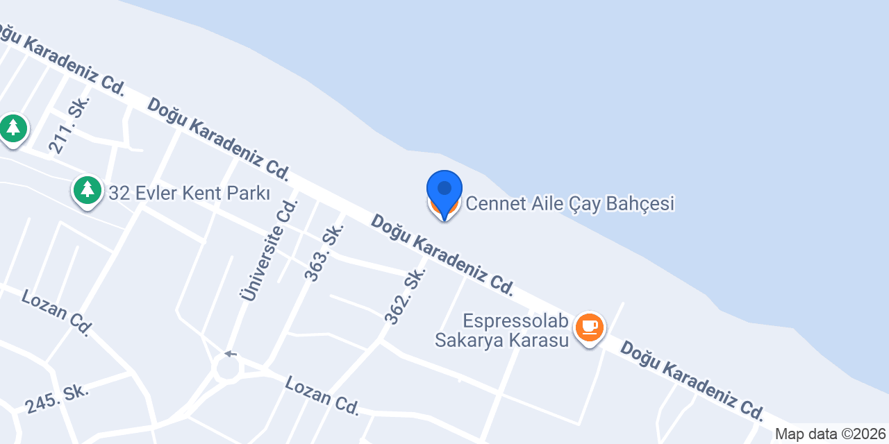 Cennet Aile Çay Bahçesi konumu