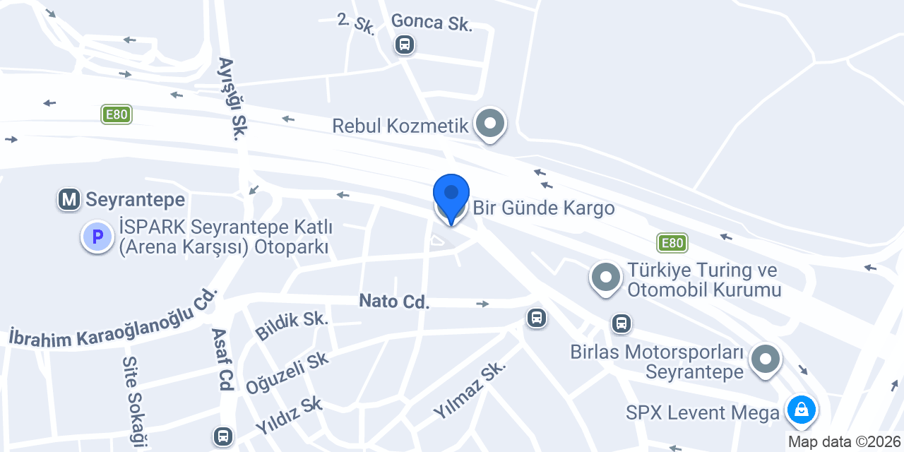 Bir Günde Kargo konumu
