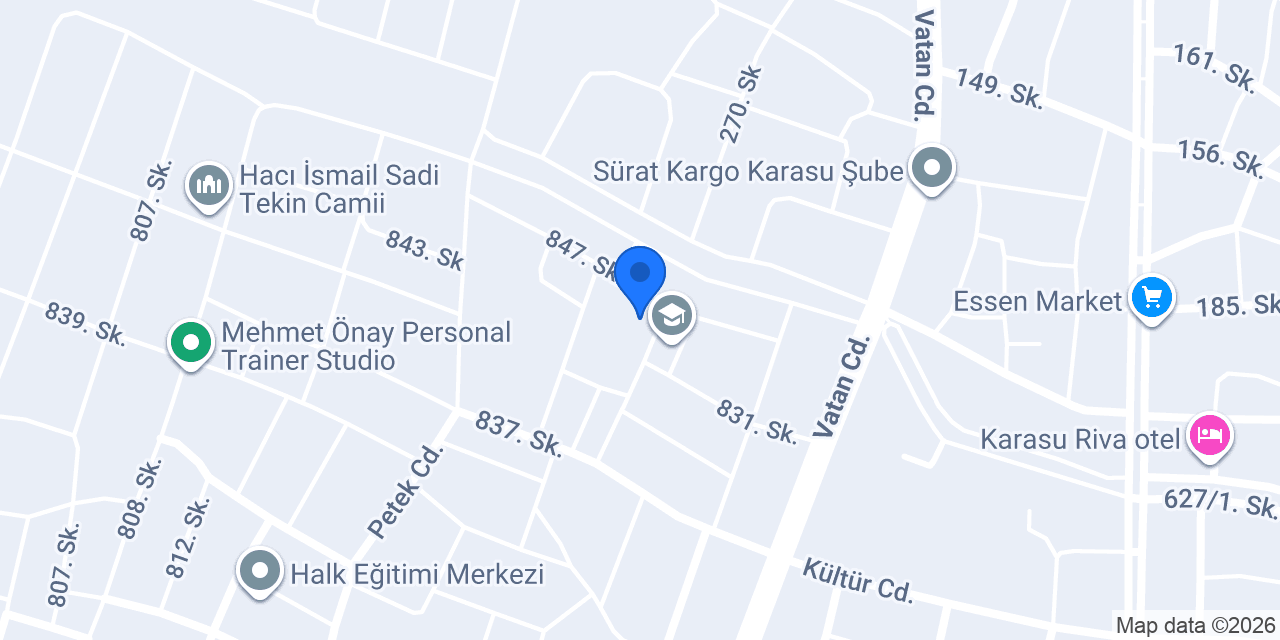 Özel Güneş Anaokulu konumu