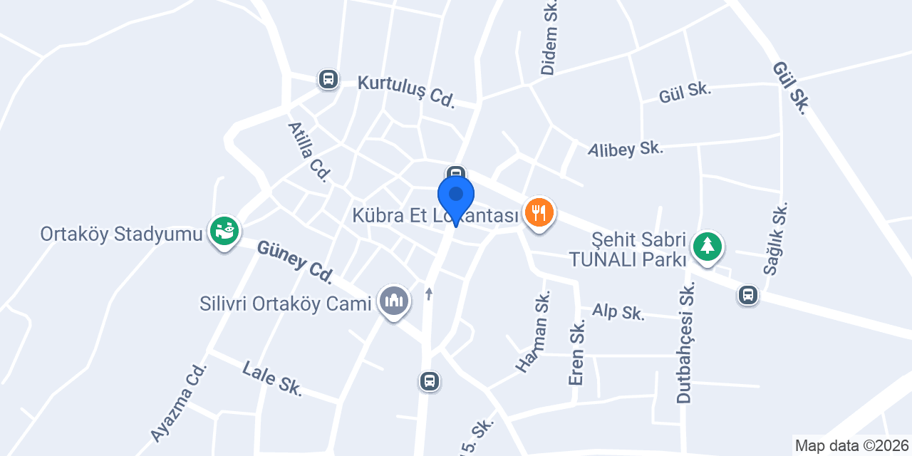 Silivri Ortaköy pastanesi konumu