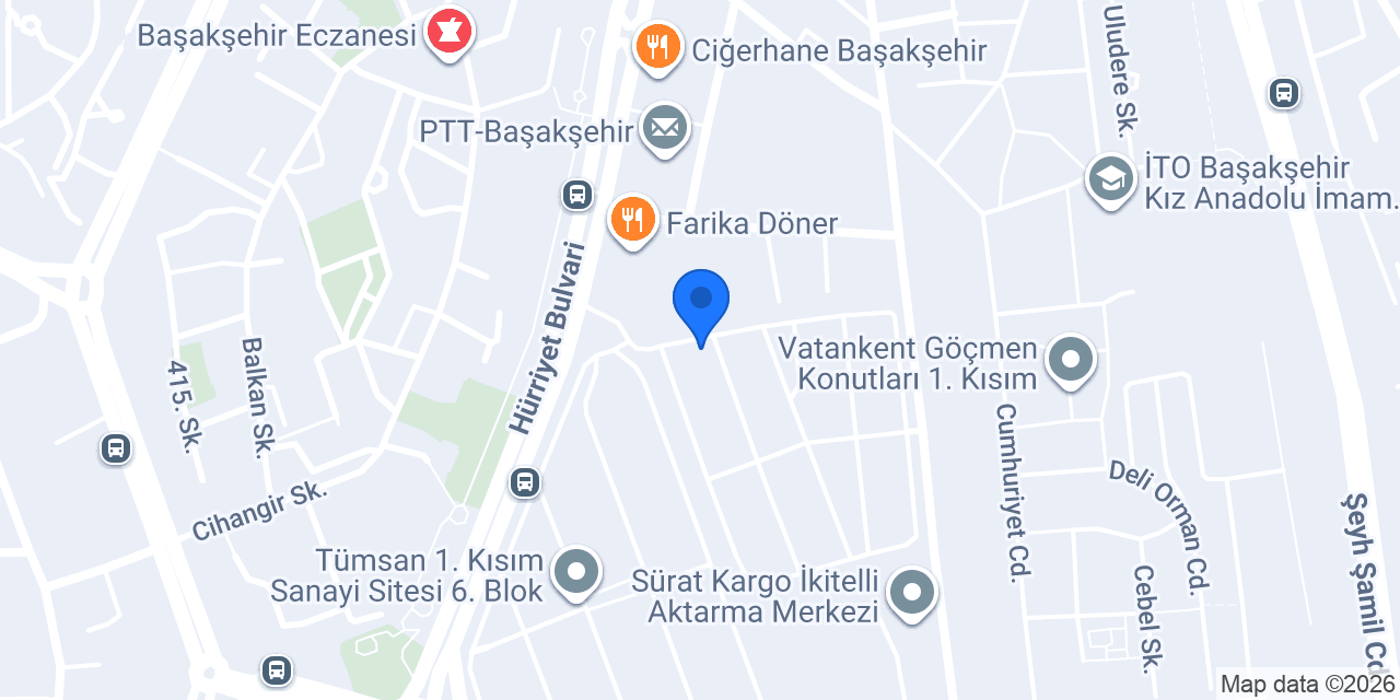 HALİÇ KOZMETİK A.Ş. konumu