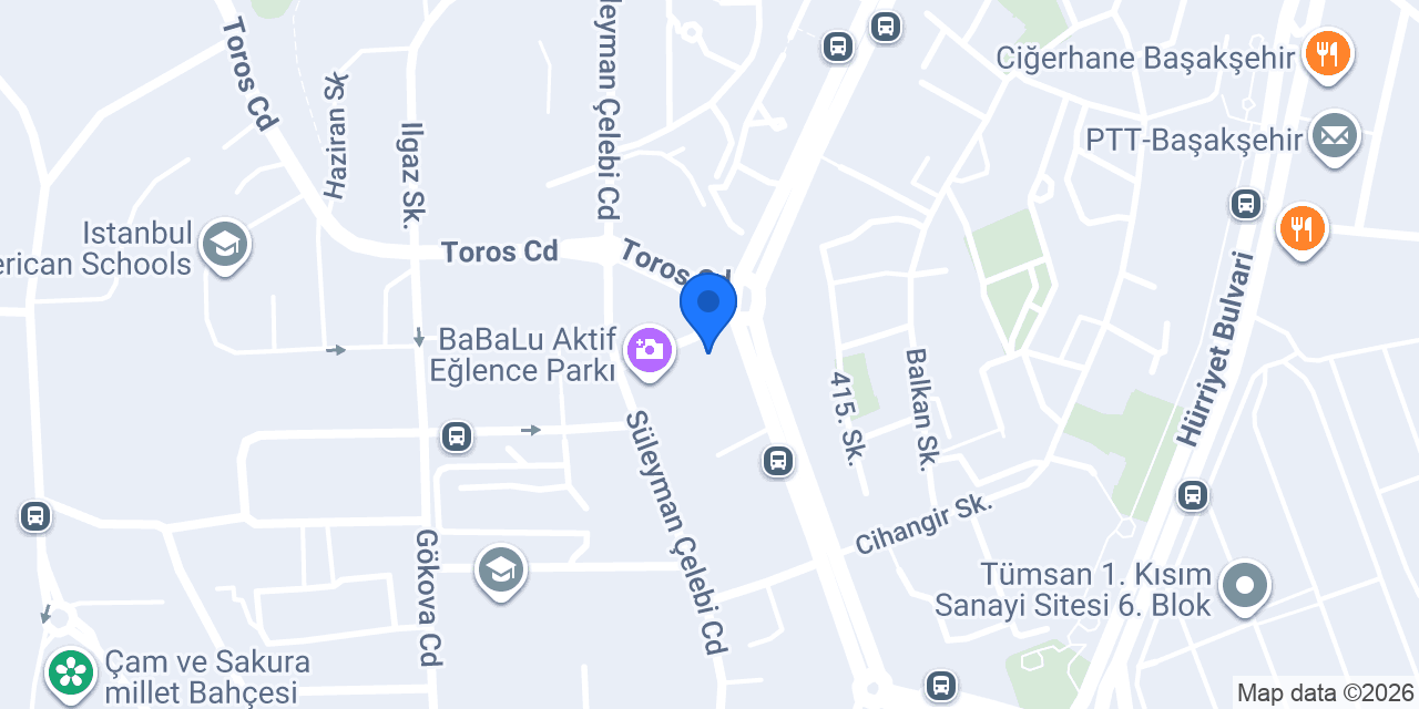 Arden Benim Marketim - Başakşehir konumu