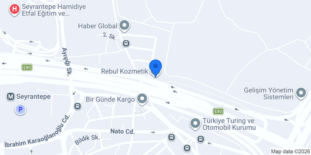 Rebul Kozmetik konumu