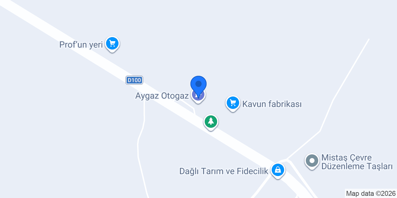 Aygaz Otogaz konumu