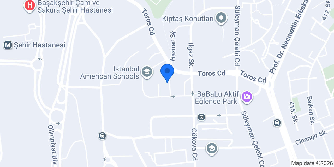 DİLAMED BAŞAKŞEHİR konumu