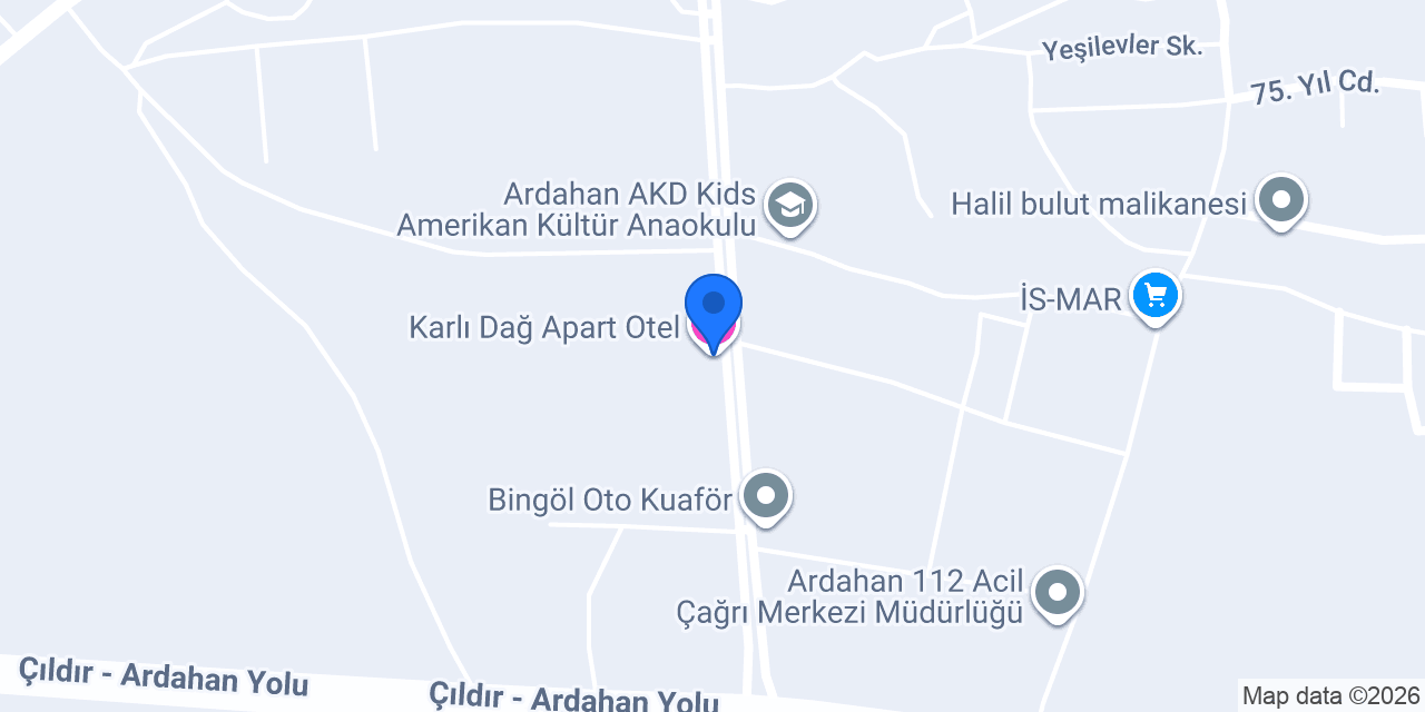 Karlı Dağ Apart Otel konumu