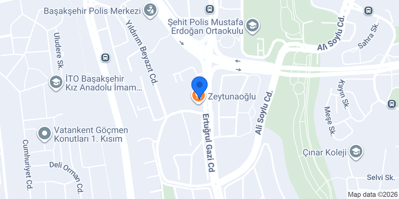 Vakıf Katılım Başakşehir Şubesi konumu