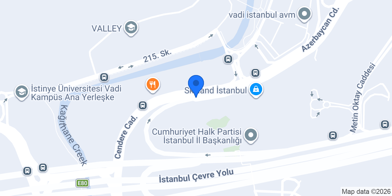 Elegance Optik Vadi İstanbul konumu