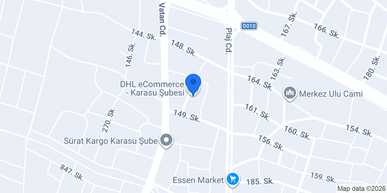 DHL eCommerce - Karasu Şubesi konumu