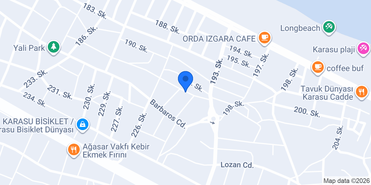 Karasu sahil öğrenci yurdu konumu