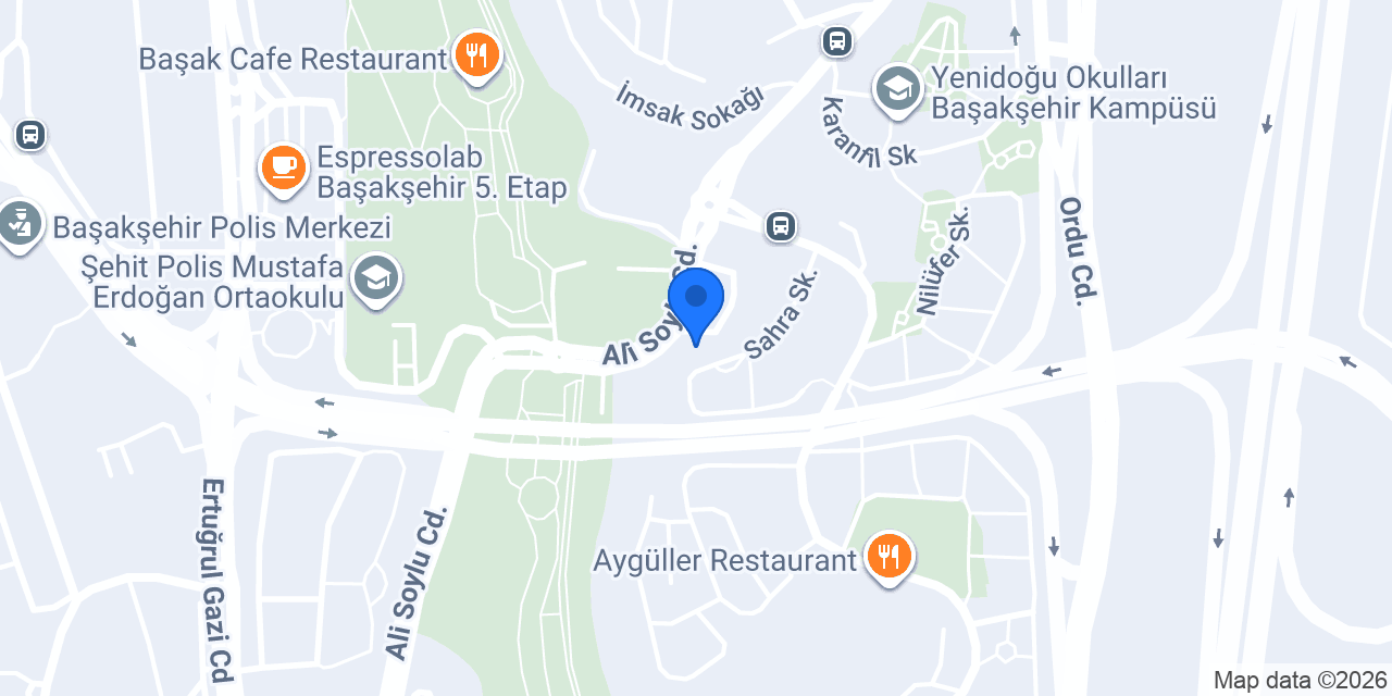 Dişistanbul Başakşehir Kliniği konumu