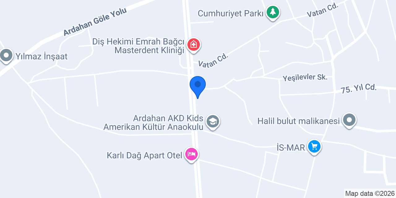 Öz Ardahan Cafe konumu