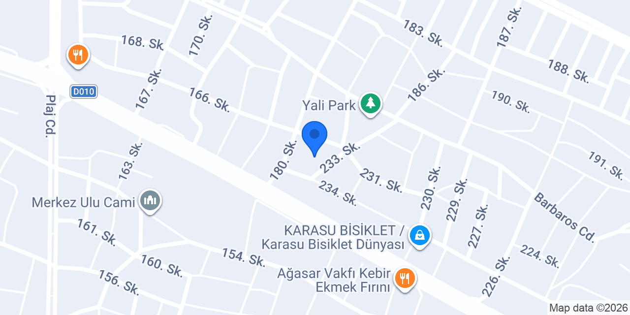 T.C Yalı ilkokulu konumu