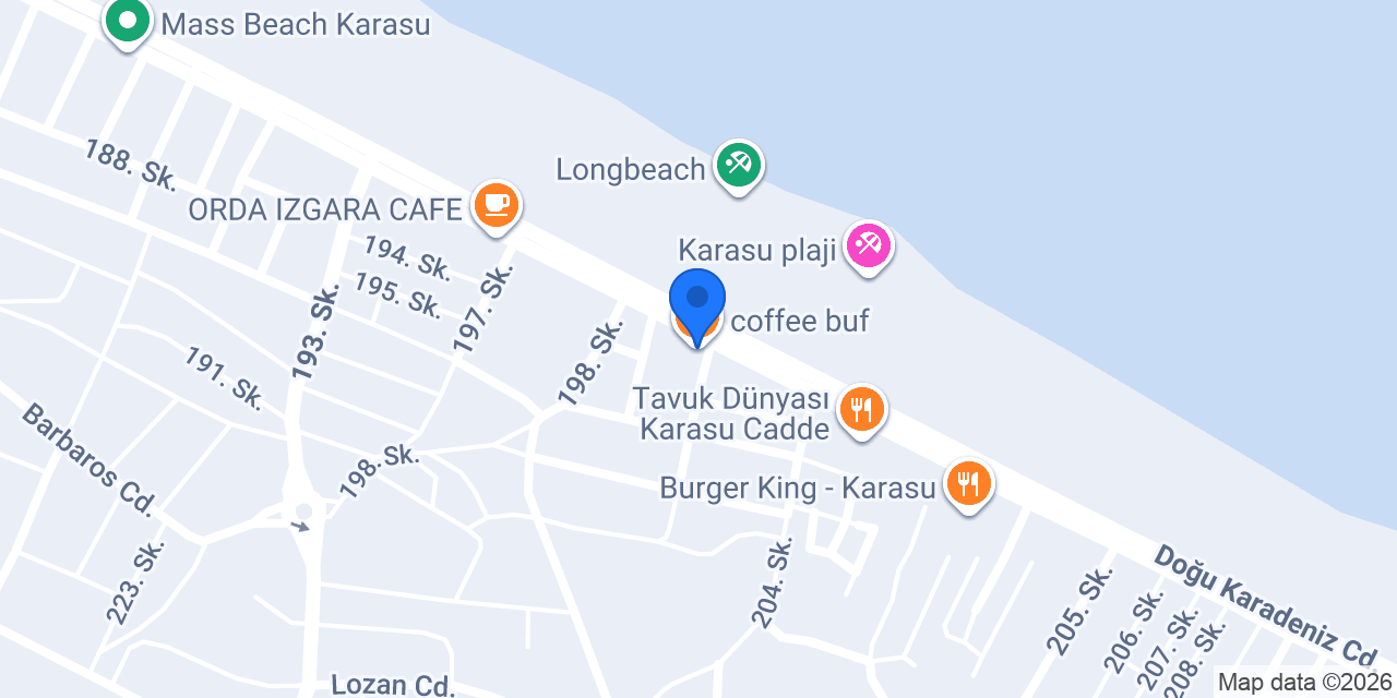 coffee buf konumu
