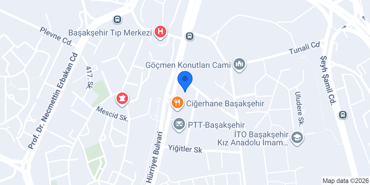 American LIFE Başakşehir konumu