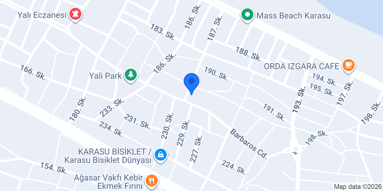 Karasu - Günlük Kiralık Daire konumu