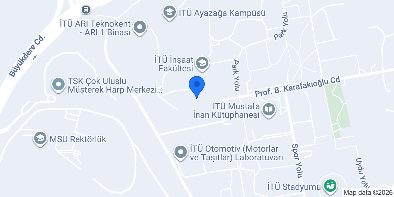 İTÜ Çevre Mühendisliği konumu