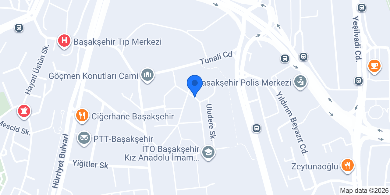 BASAK TUNALI CD 1 K/11 AP. - BASAKSEHIR konumu