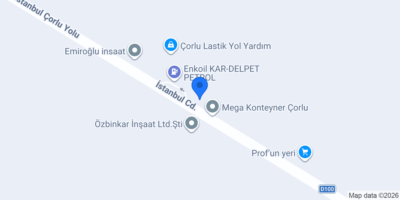 Özkütük Otomotiv konumu
