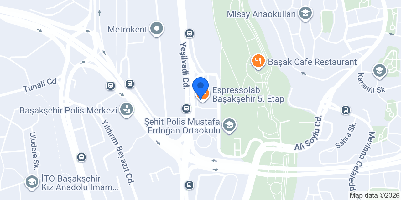 DUAL Cafe & Restaurant Başakşehir konumu