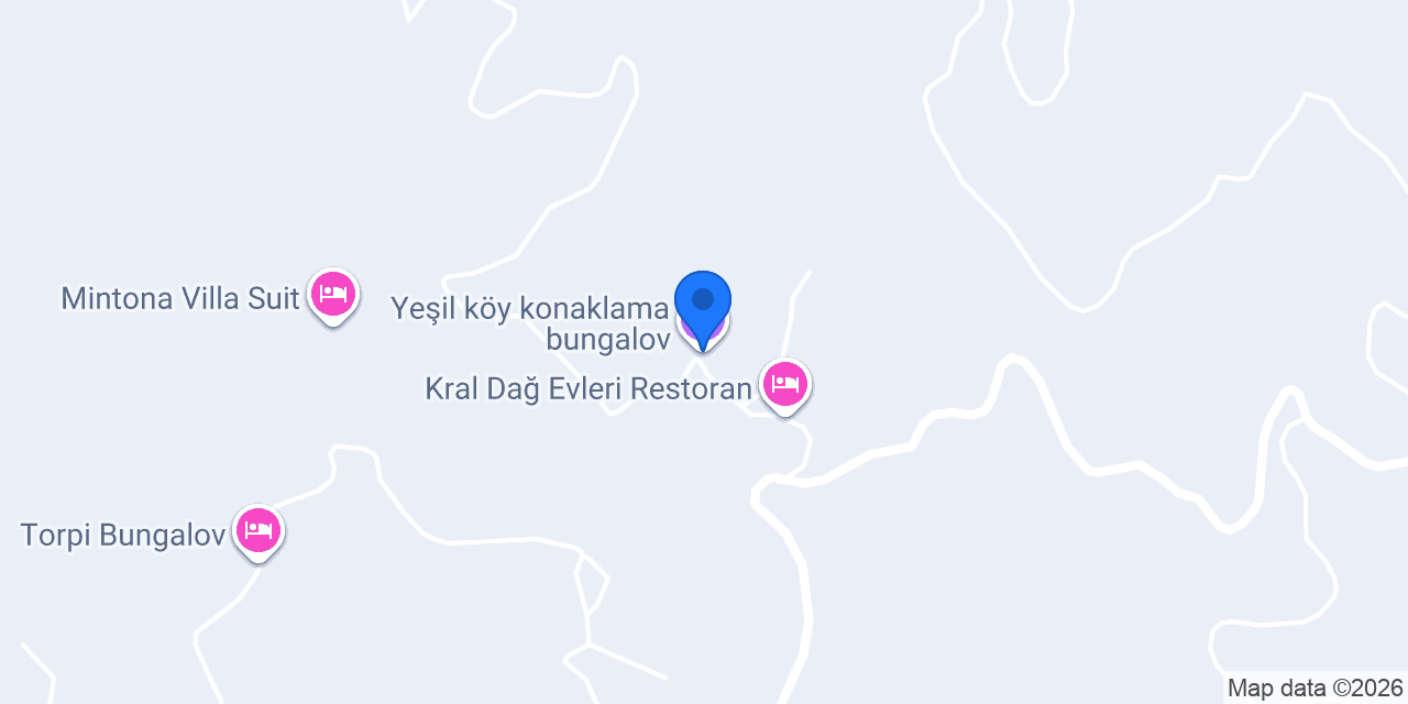Yeşil köy konaklama konumu