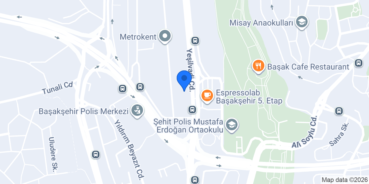 Türkiye Finans Başakşehir Şubesi konumu