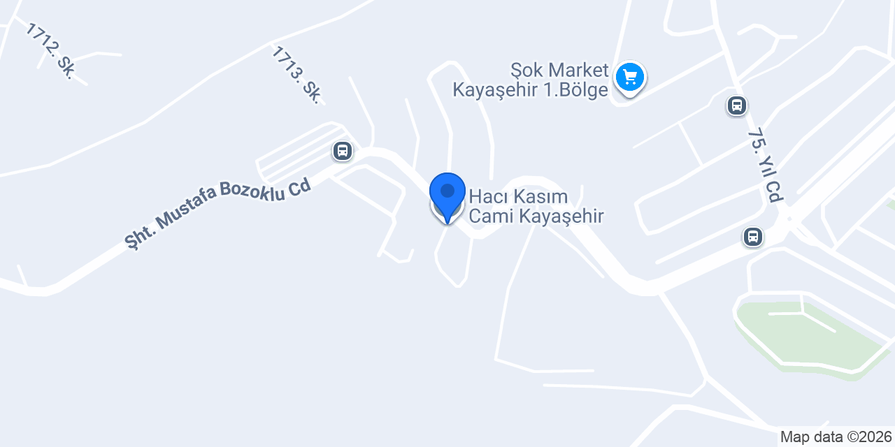 Hacı Kasım Cami Kayaşehir konumu