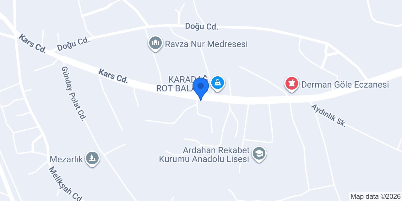 Daş oto lastik konumu