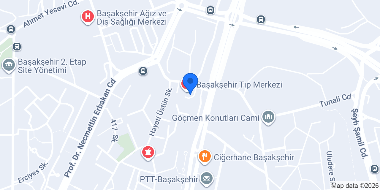 Başakşehir Uzman Diyetisyen Rabia Aslan Turan konumu