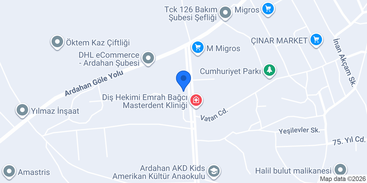 Parıltı Davet Evi konumu
