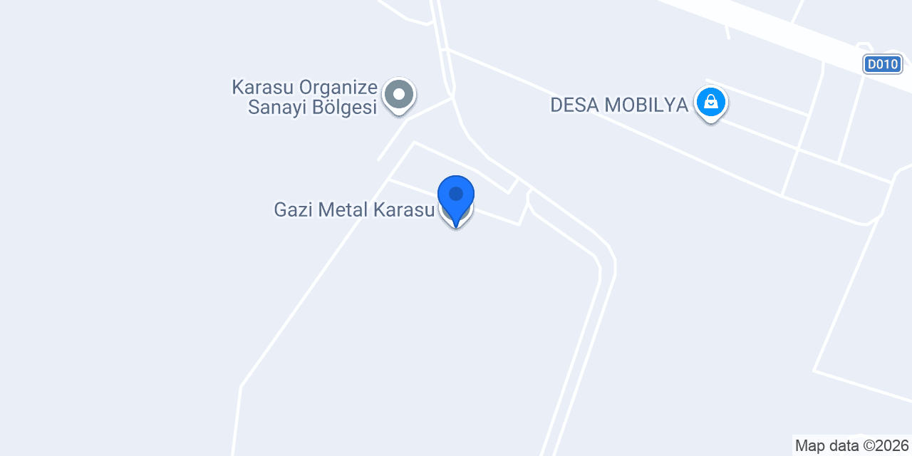 Gazi Metal Karasu konumu