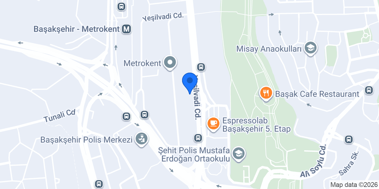 Albaraka Türk Metrokent Şubesi konumu