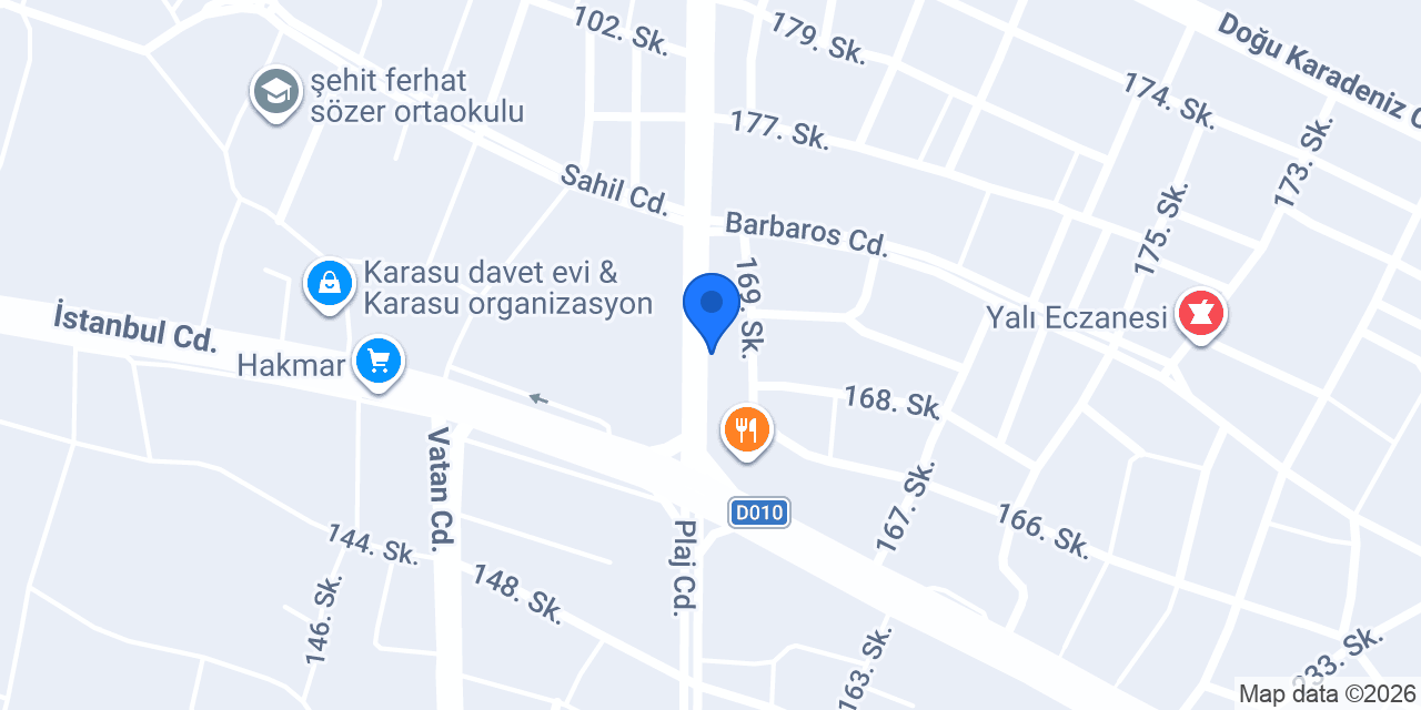 Sahil Karadeniz Ekmek Fırını konumu