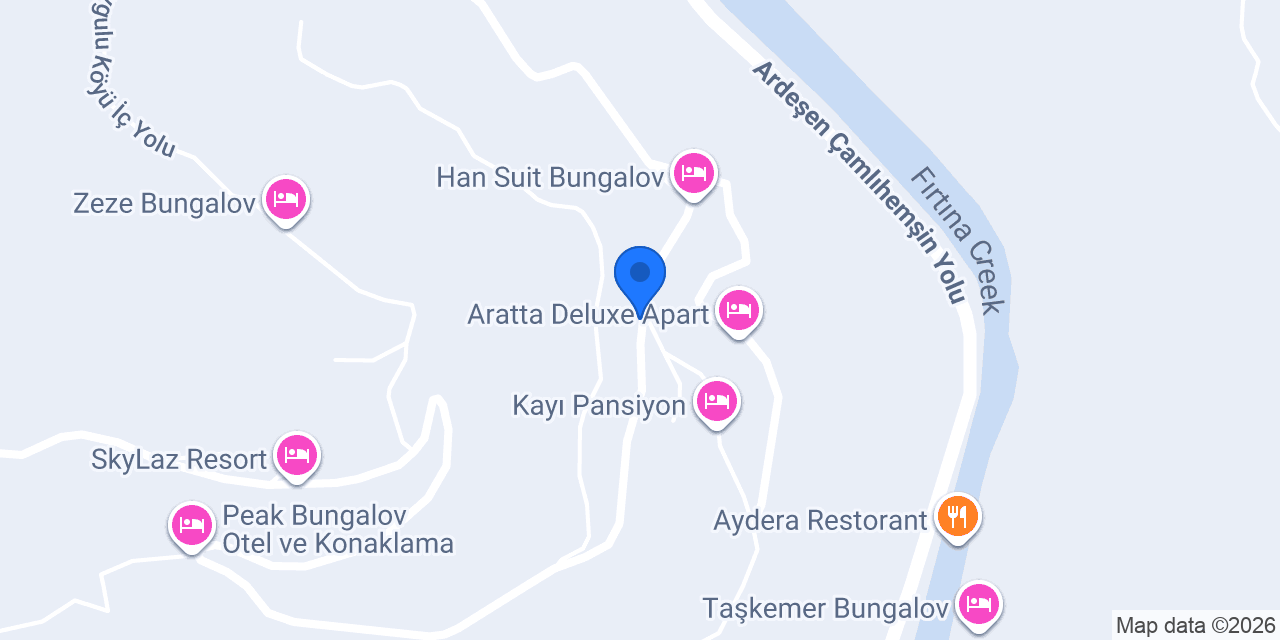 Cuneli Dağ Evi konumu