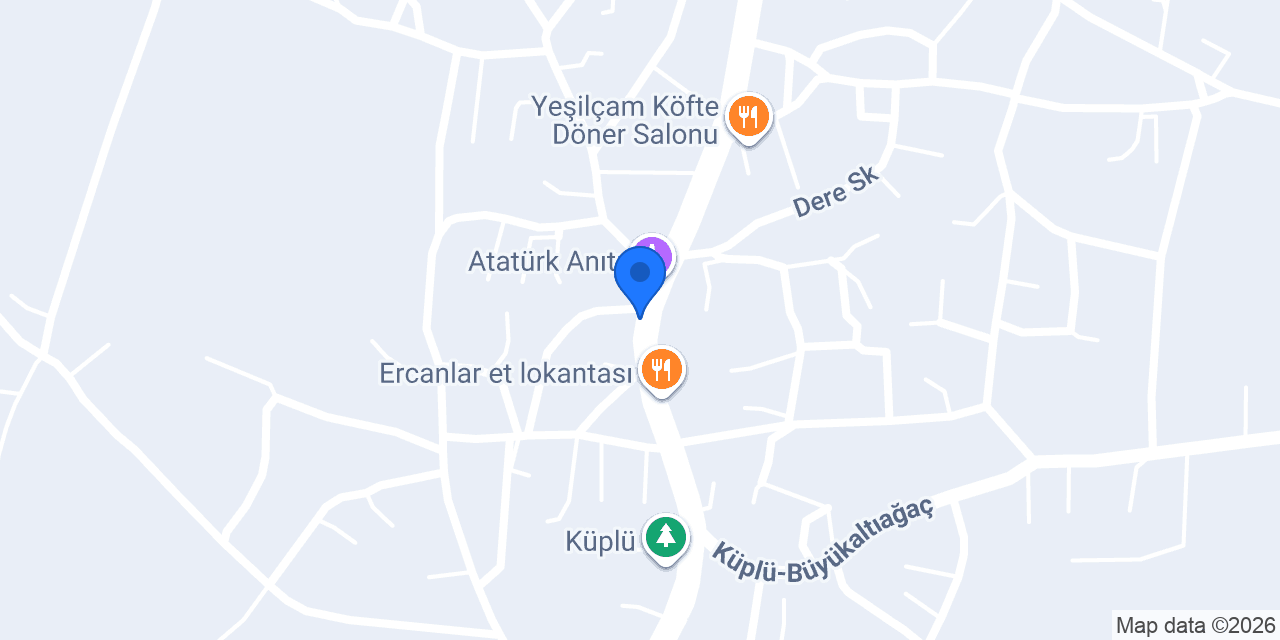 Ptt-küplü Şubesi konumu