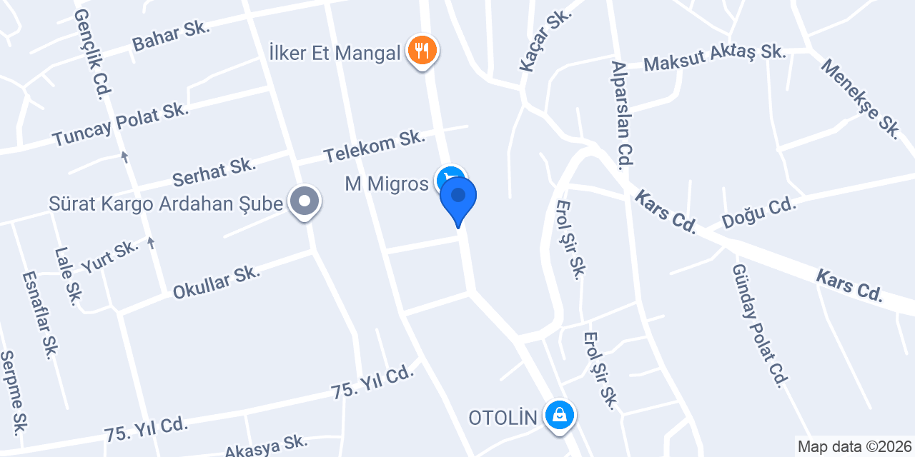 Serhateli Yöresel Ürünler konumu